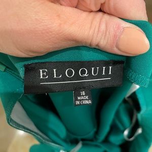 Hi-low off the shoulder dress